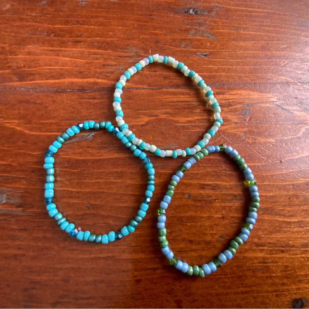 Set of Three Beaded Bracelets